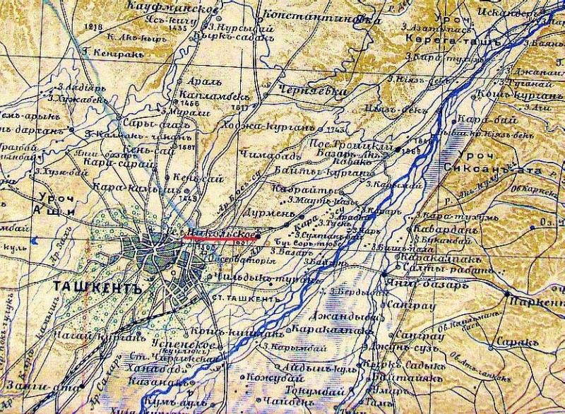 Среднечирчикский район ташкентской области карта