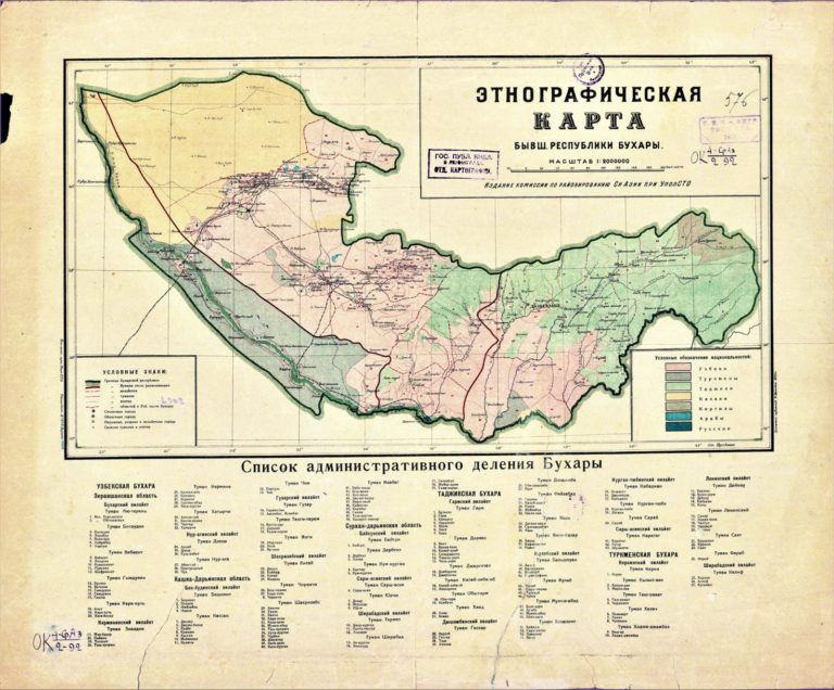 Карта риттиха этнографическая