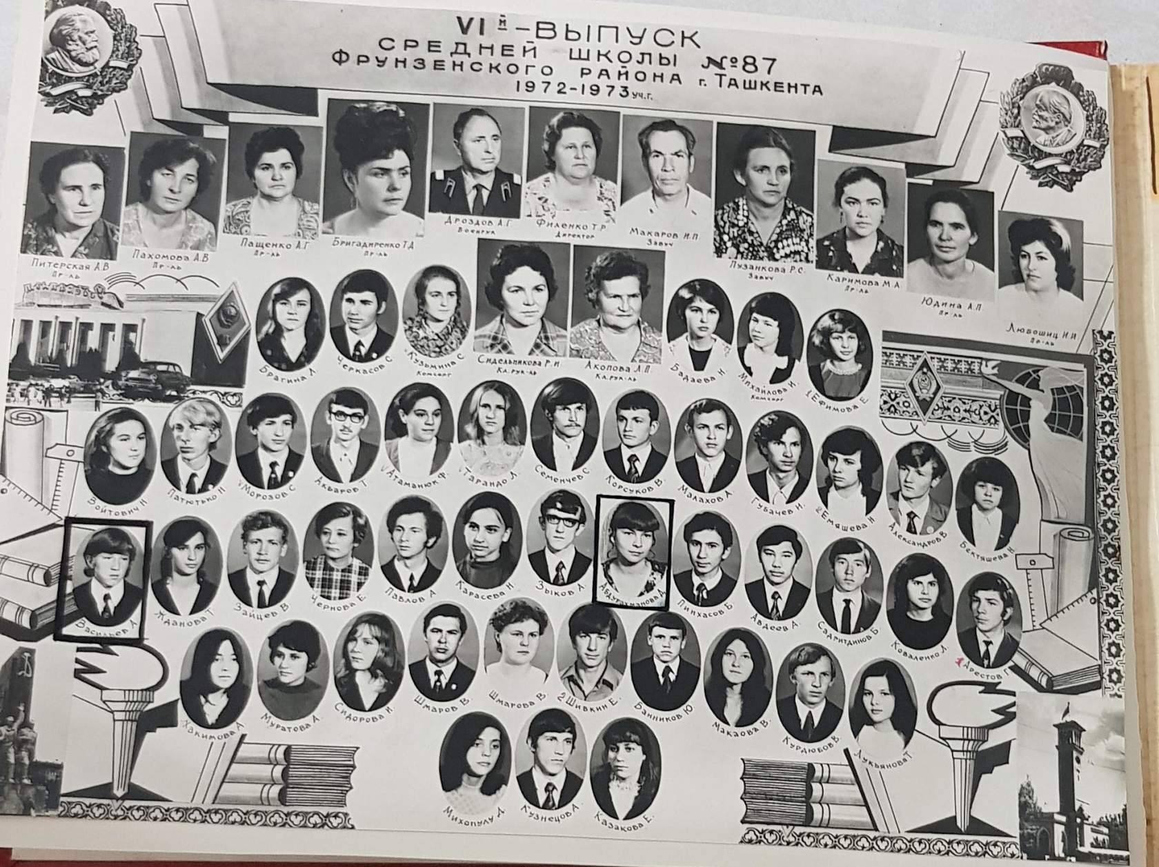 трубчевская восьмилетняя школа выпуск 1972 года фотография