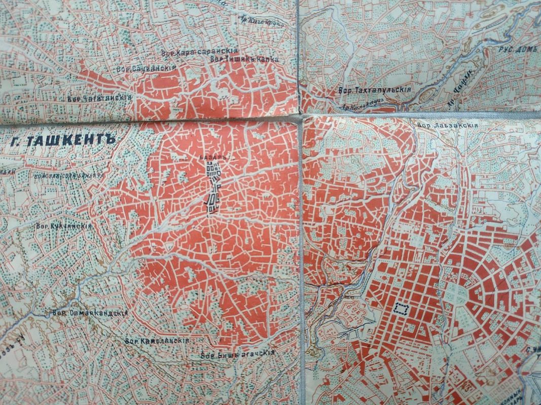 Карта достопримечательностей ташкента